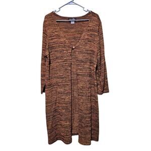 Jessica Max Long Cardigan Sweater Vintage 90's Made in USA Size 2X